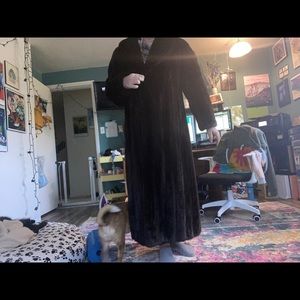 Full length vintage mink coat